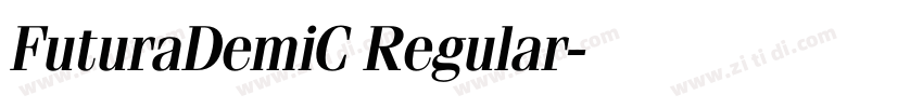 FuturaDemiC Regular字体转换